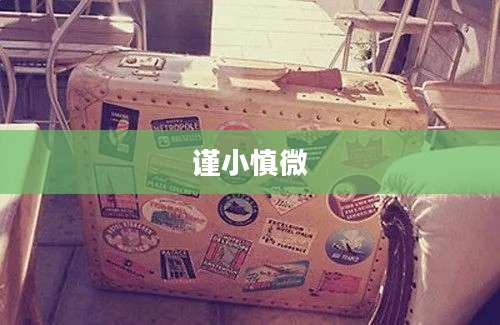 谨小慎微