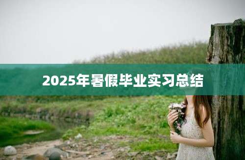 2025年暑假毕业实习总结