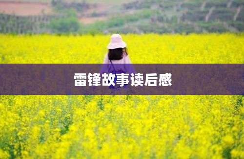 雷锋故事读后感