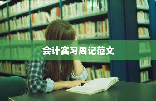 会计实习周记范文