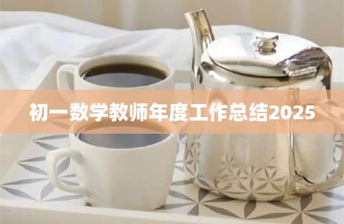 初一数学教师年度工作总结2025