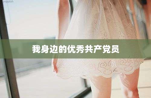 我身边的优秀共产党员