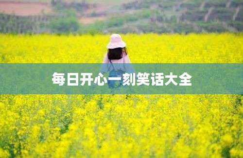 每日开心一刻笑话大全