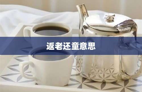 返老还童意思
