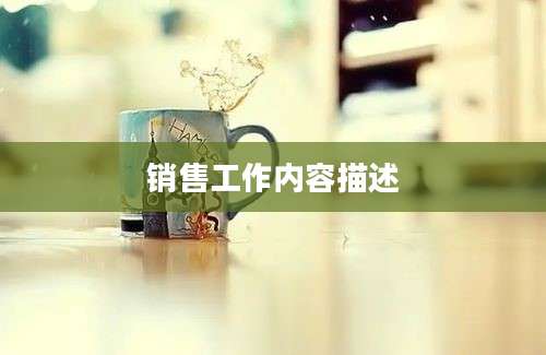 销售工作内容描述