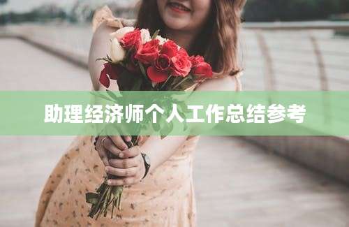 助理经济师个人工作总结参考