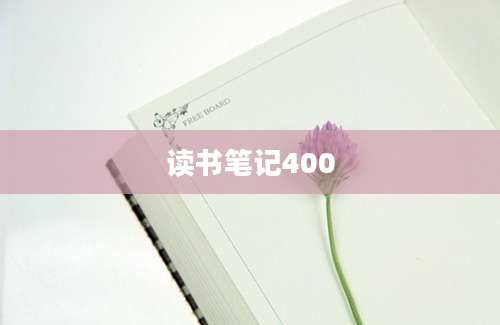 读书笔记400