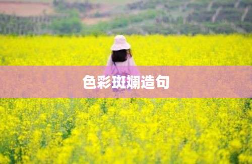色彩斑斓造句