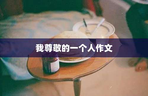 我尊敬的一个人作文