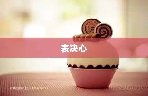 表决心