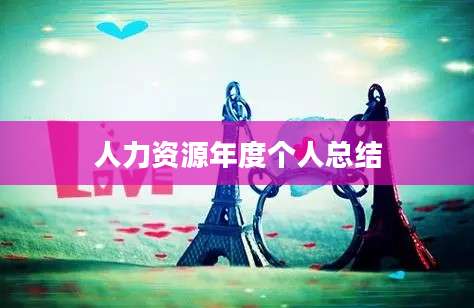 人力资源年度个人总结