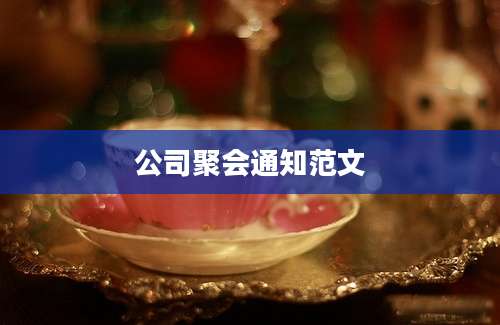 公司聚会通知范文