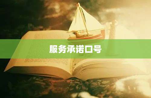 服务承诺口号