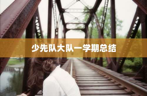 少先队大队一学期总结