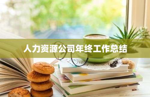 人力资源公司年终工作总结