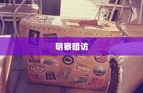 明察暗访