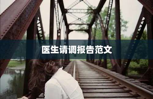 医生请调报告范文