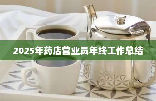 2025年药店营业员年终工作总结