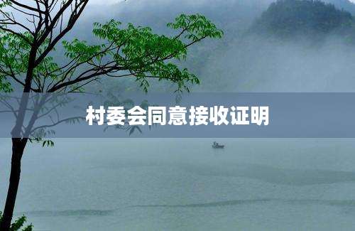 村委会同意接收证明