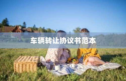 车辆转让协议书范本