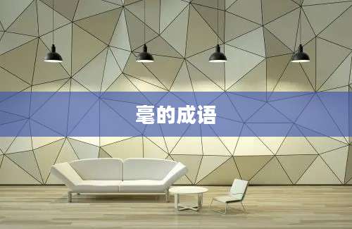 毫的成语