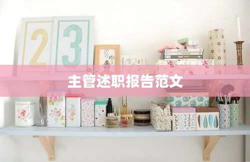 主管述职报告范文