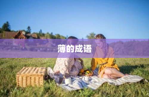 薄的成语