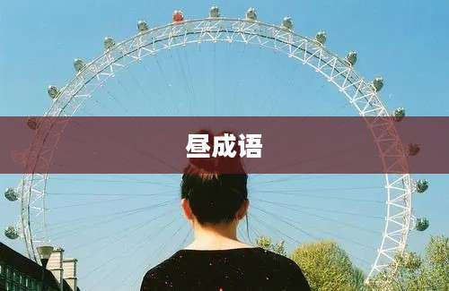 昼成语