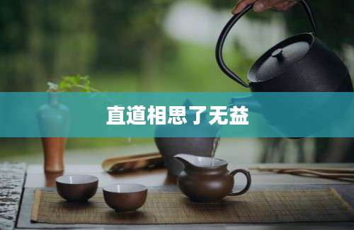 直道相思了无益