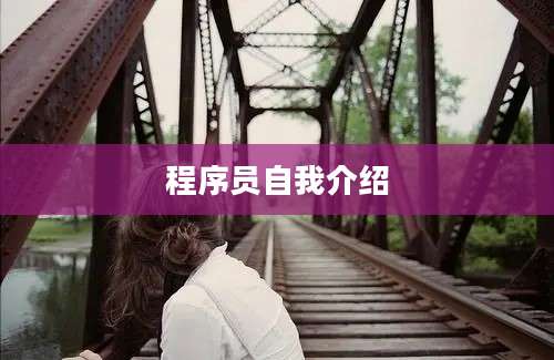 程序员自我介绍