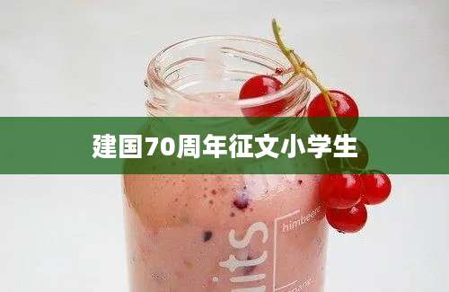建国70周年征文小学生