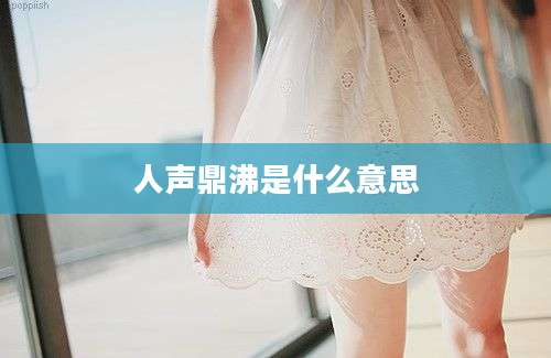 人声鼎沸是什么意思