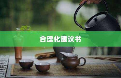 合理化建议书
