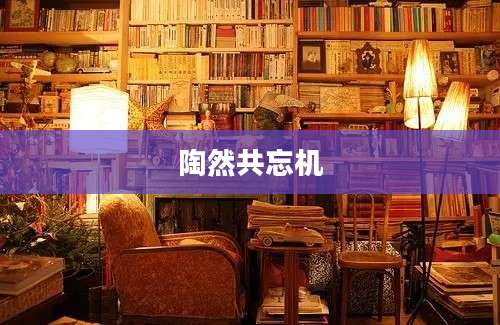 陶然共忘机