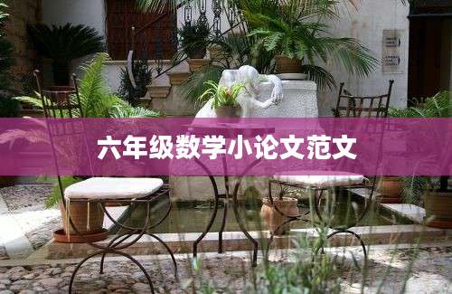 六年级数学小论文范文