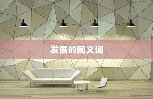 发展的同义词
