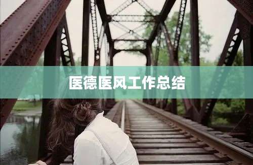 医德医风工作总结