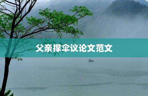 父亲撑伞议论文范文