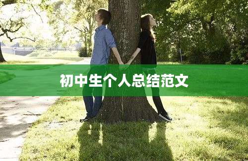 初中生个人总结范文