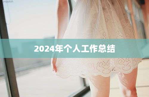 2024年个人工作总结
