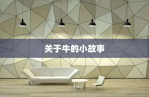 关于牛的小故事