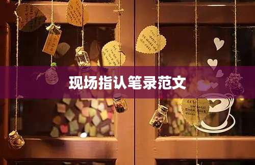 现场指认笔录范文