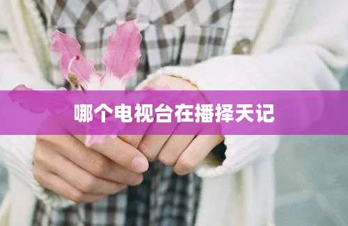 哪个电视台在播择天记