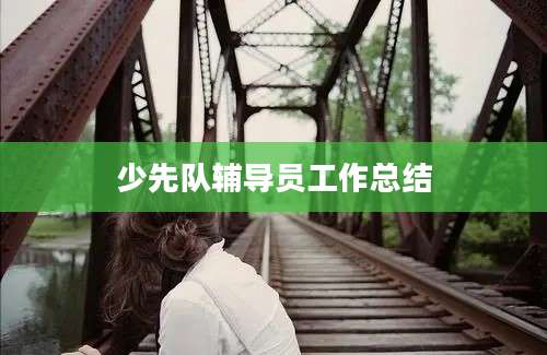 少先队辅导员工作总结