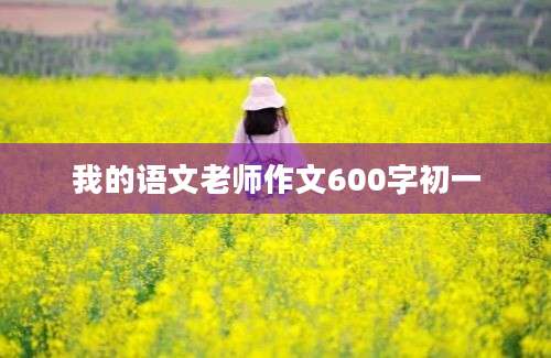 我的语文老师作文600字初一