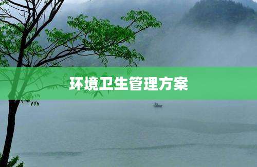 环境卫生管理方案