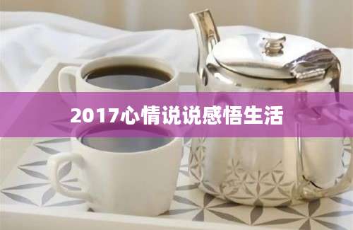 2017心情说说感悟生活