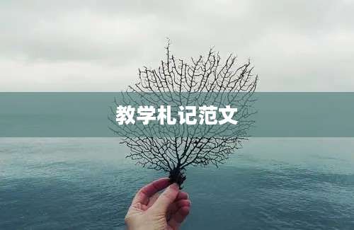 教学札记范文