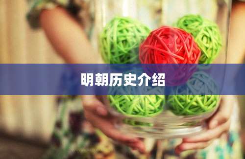 明朝历史介绍