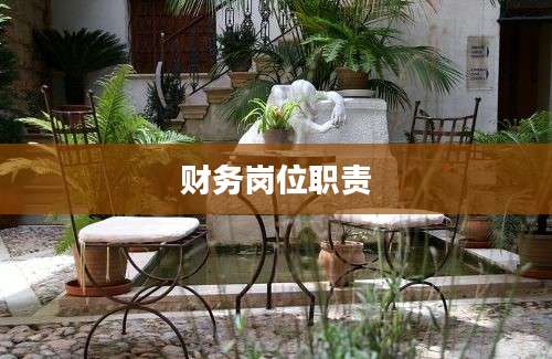 财务岗位职责